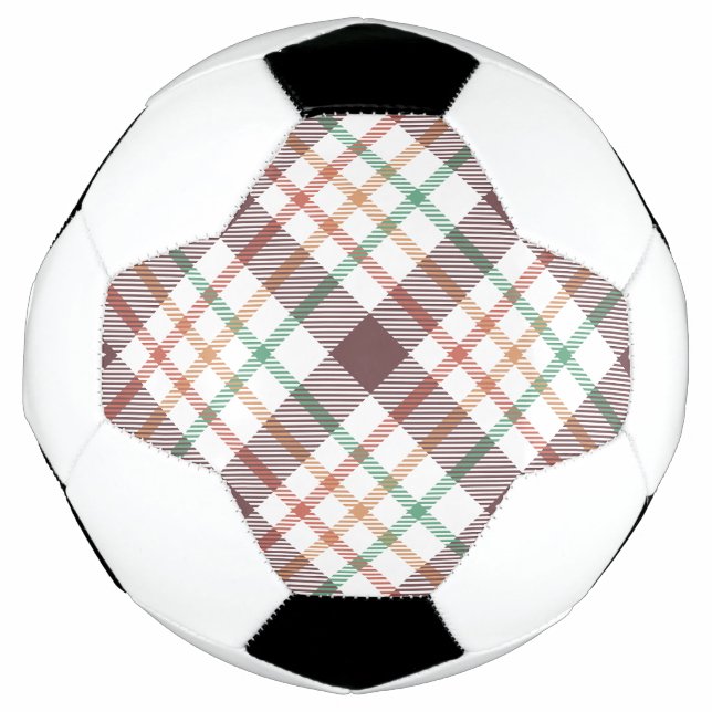 Bola De Futebol Padrão Xadrez Clássico (Frente)