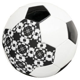 Bola De Futebol Padrão xadrez retrô minimalista – Design monocromá