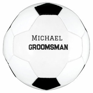 Bola De Futebol Padrinho de casamento simples, adicionar nome míni