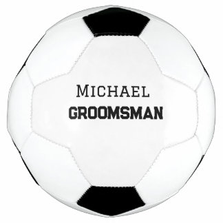 Bola De Futebol Padrinho de casamento simples, adicionar nome míni