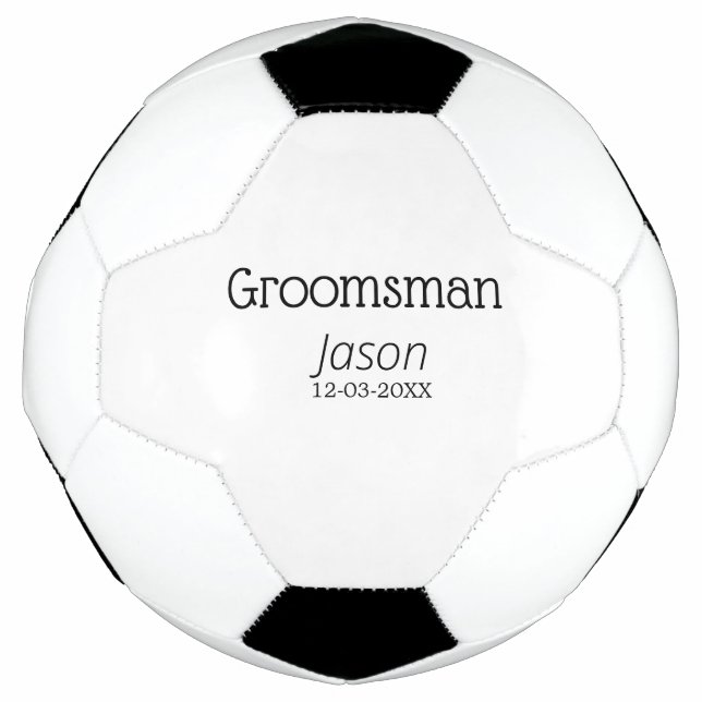 Bola De Futebol padrinho despedida de solteira adicionar nome mode (Frente)