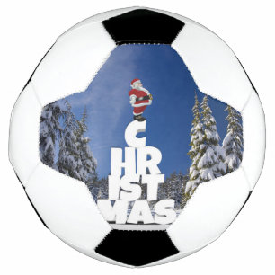 Bola De Futebol Paisagem de inverno de Natal