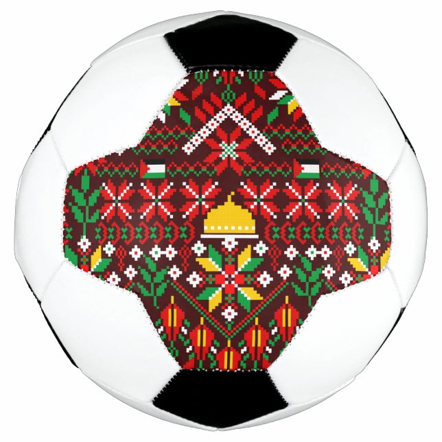 Bola De Futebol Palestina Tatreez Embroderia Tradicional (Frente)