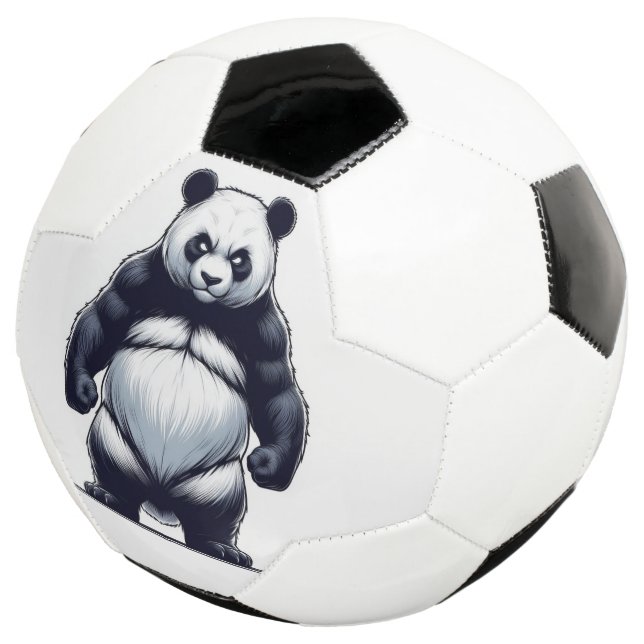 Bola De Futebol Panda Irritado (Três quartos)