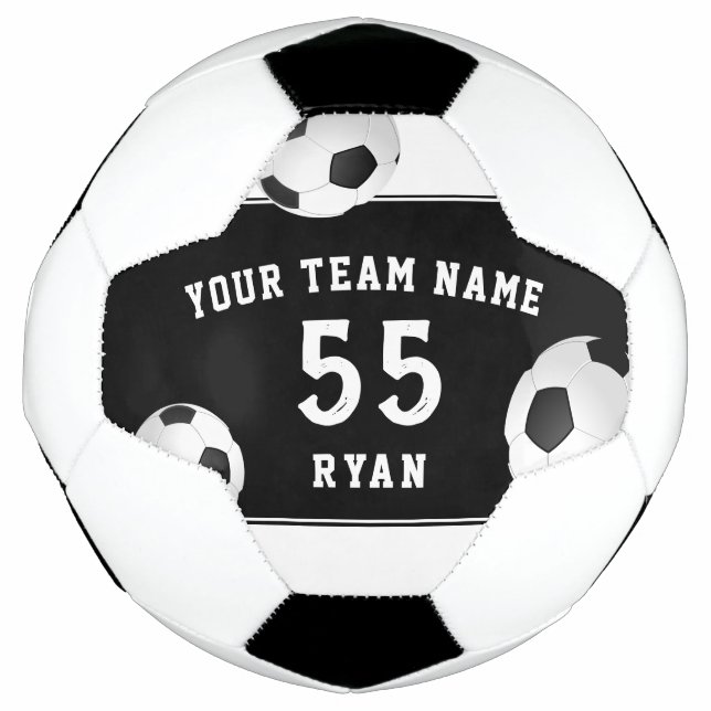 Bola de Futebol para Crianças Personalizadas com N (Frente)
