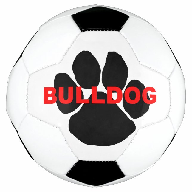 Bola De Futebol pata de nome de buldogue (Frente)