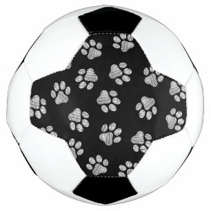 Bola De Futebol patas de rabo, patas de cão, patas brancas