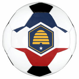 Bola De Futebol Patriotic Soccer Ball with Flag of Utah State, USA