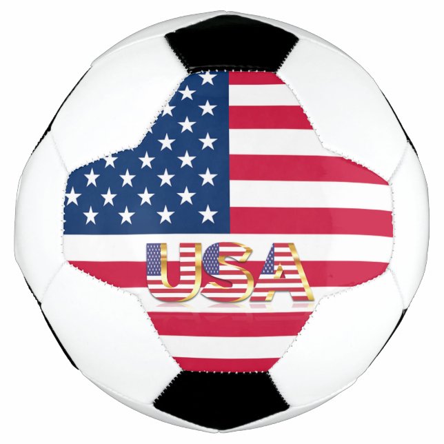 Bola de Futebol Patriótica Americana (Frente)