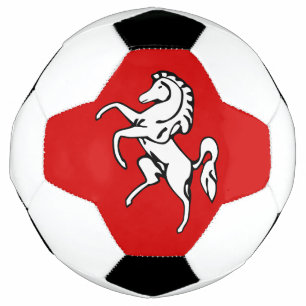Bola de Futebol Patriótica com a Bandeira de Kent,