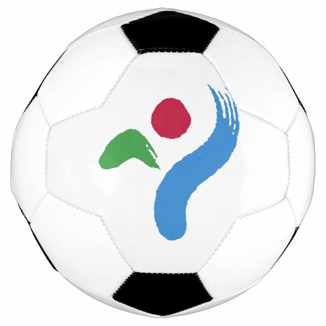 Bola de Futebol Patriótica com a Bandeira de Seul (Frente)