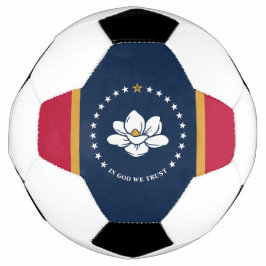 Bola de Futebol Patriótica com a Bandeira do Missi