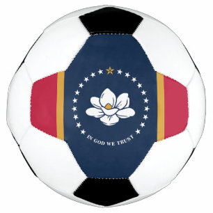 Bola de Futebol Patriótica com a Bandeira do Missi