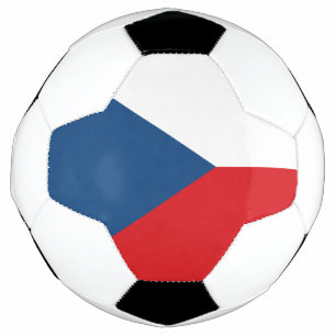 Bola de Futebol Patriótica com Bandeira da Tchecia