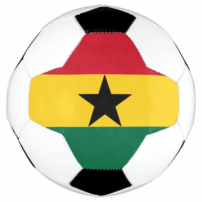 Bola de futebol Patriótica com Bandeira de Gana (Frente)