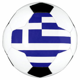 Bola de Futebol Patriótica com Bandeira de Grécia