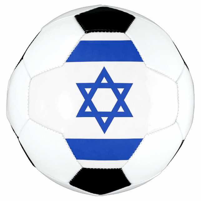 Bola de Futebol Patriótica com Bandeira de Israel (Frente)