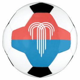 Bola de Futebol Patriótica com Bandeira de Kansas 
