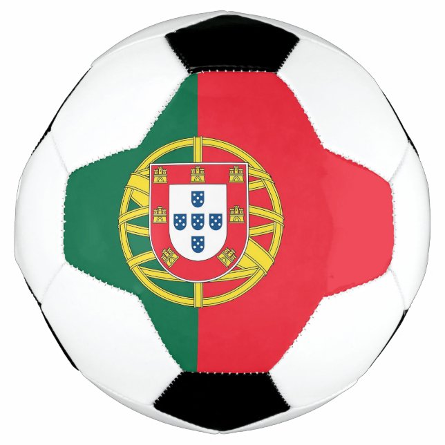 Bola de Futebol Patriótica com Bandeira de Portuga (Frente)