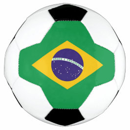 Bola de Futebol Patriótica com Bandeira do Brasil