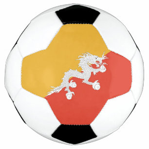 Bola de Futebol Patriótica com Bandeira do Butão