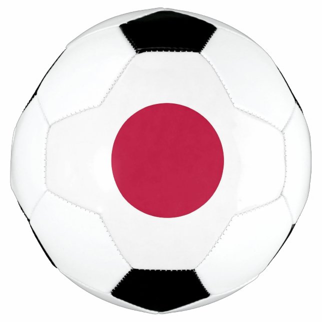 Bola de Futebol Patriótica com Bandeira do Japão (Frente)