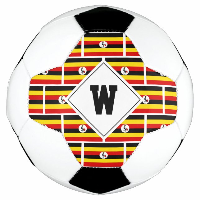 Bola de futebol Patriótica UGANDA FLAG Monograma (Frente)