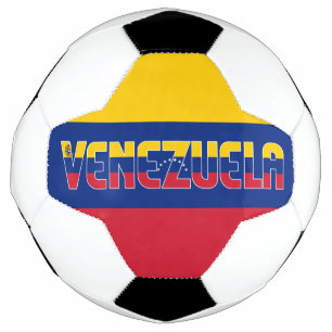 Bola De Futebol Patriótico Adorável com Bandeira da Venezuela