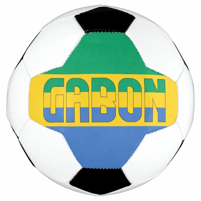 Bola De Futebol Patriótico Adorável do Gabão Flag (Frente)