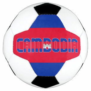 Bola De Futebol Patriótico Adorável do Sinalizador do Camboja