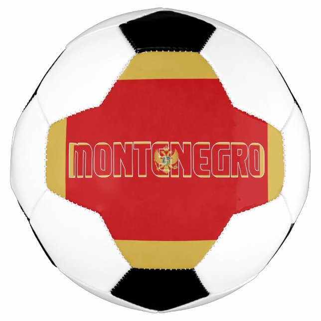 Bola De Futebol Patriótico Adorável do Sinalizador Montenegro (Frente)