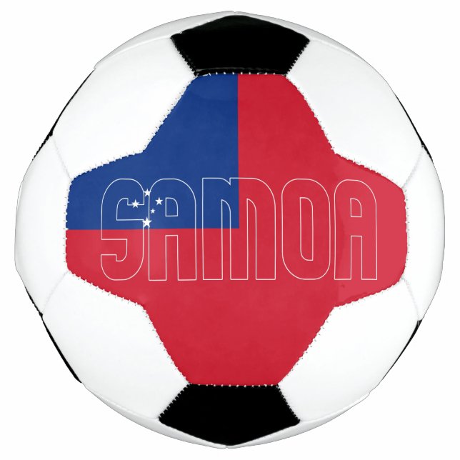 Bola De Futebol Patriótico Adorável Samoa Flag (Frente)