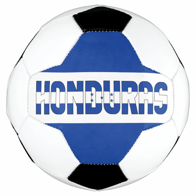 Bola De Futebol Patriótico da bandeira das Honduras Bicolor  (Frente)