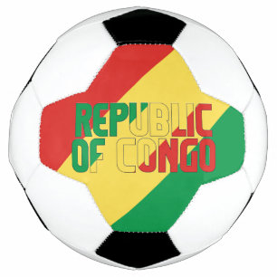 Bola De Futebol Patriótico da Bandeira do Congo 