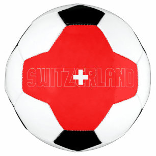 Bola De Futebol Patriótico da Cruz de Sinalizador suiça 
