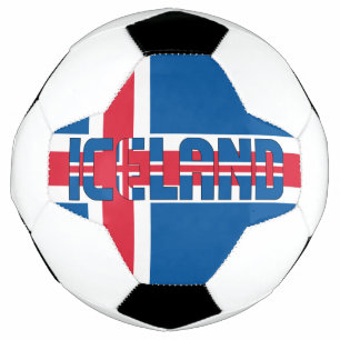 Bola De Futebol Patriótico de Bandeira da Islândia 