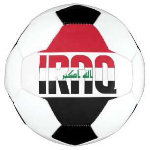 Bola De Futebol Patriótico de Bandeira do Iraque 