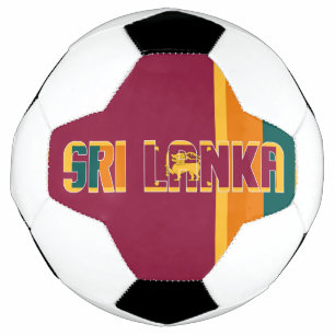 Bola De Futebol Patriótico de Bandeira do Sri Lanka