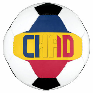 Bola De Futebol Patriótico do Chade Flag 