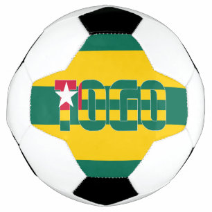 Bola De Futebol Patriótico do Togo Flag
