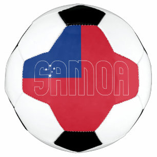 Bola De Futebol Patriótico Samoa Flag 