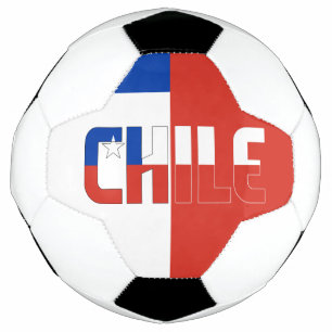 Bola De Futebol Patriótico Vermelho Branco Azul, Bandeira do Chil