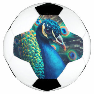 Bola De Futebol Perfil Peacock