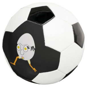 Bola De Futebol Personagem de Ovo Excêntrico RG & RA Design Fofo