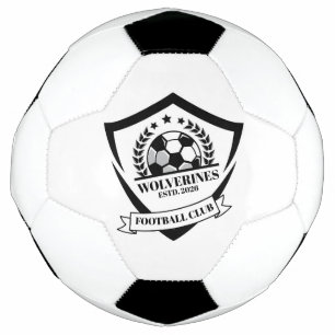 Bola De Futebol Personalização do logotipo do Black and White Mode