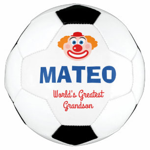 Bola de futebol personalizada, cara de palhaço, pa