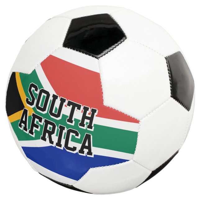 Bola de futebol personalizada com a bandeira da Áf (Três quartos)