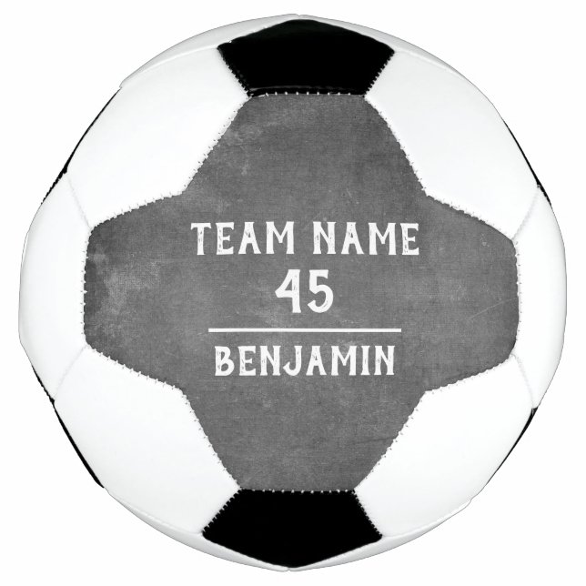 Bola de Futebol Personalizada com Nome e Número da (Frente)