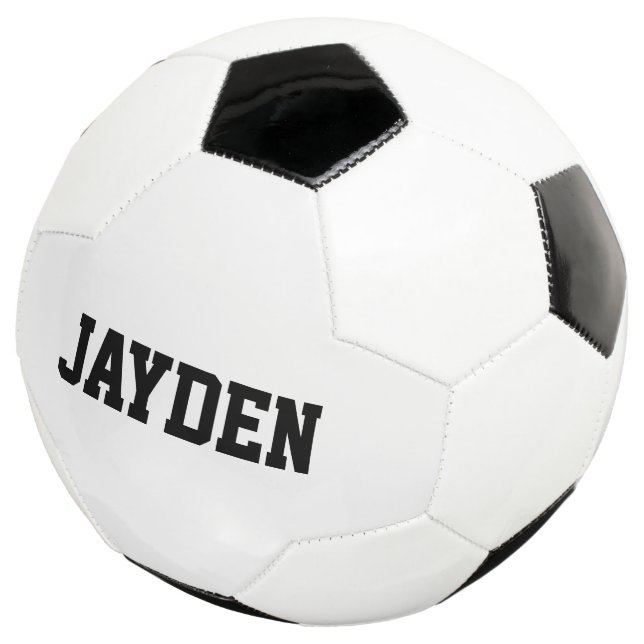 Bola de futebol personalizada com nome para crianç (Três quartos)