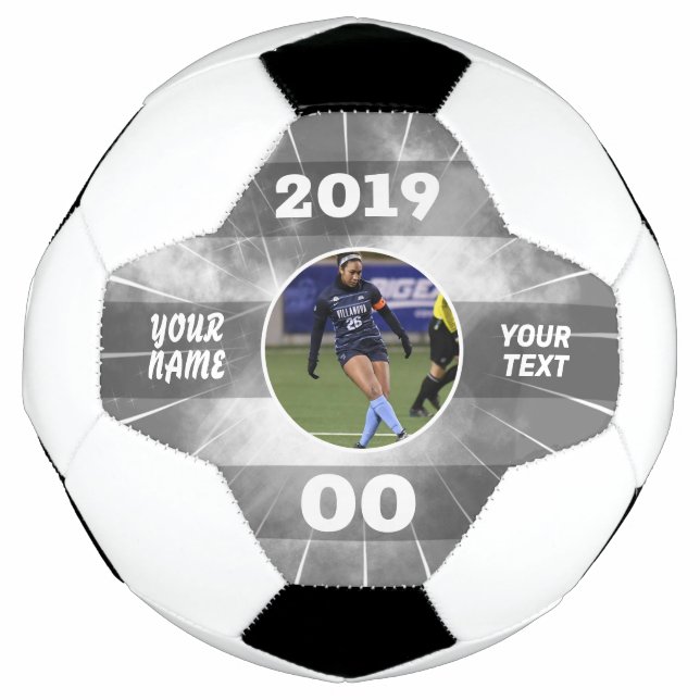 Bola de Futebol Personalizada Sprint Preta (Frente)